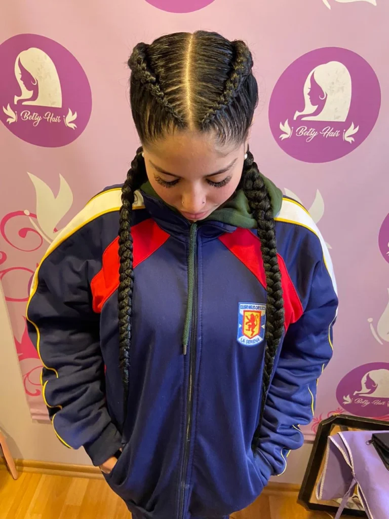 trenza francesa boxeadora