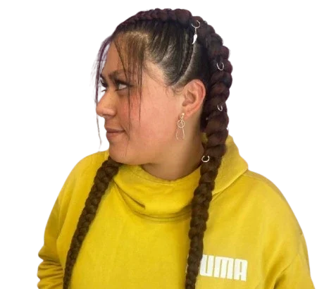 trenzas boxeadoras con extensiones